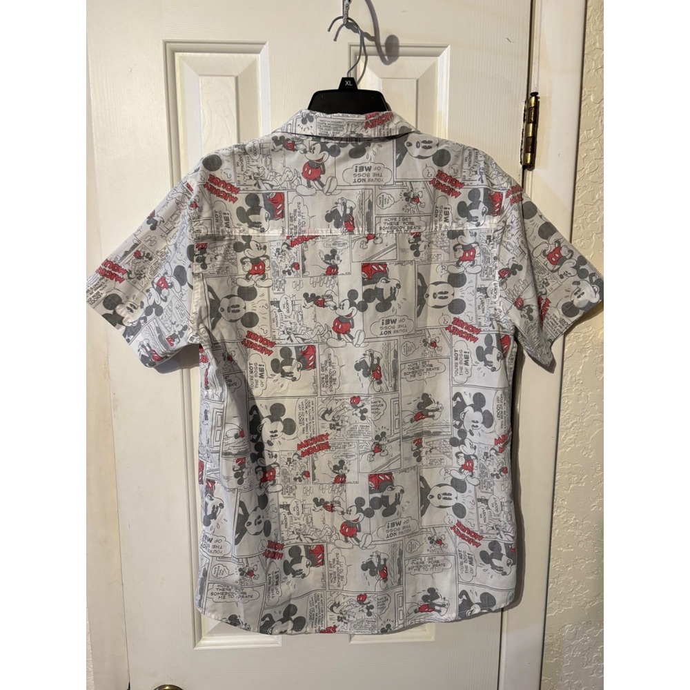 Disney Reverse Button Down Shirt Mickey Mouse - image 2
